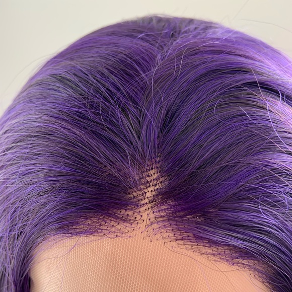 Gorgeous 24” Deep Purple Premium Fiber 13x2.5 Lace Front Wig for Daily Wear… - Picture 3 of 13